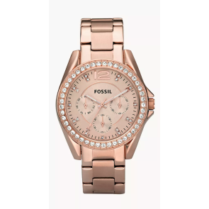 Watch strap Fossil ES2811 / 134xxxx / Riley Steel Rosé 18mm